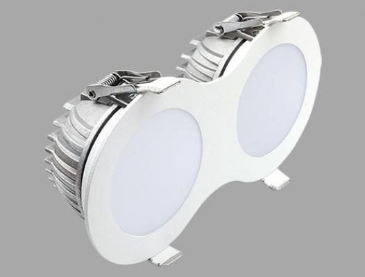  Led İkili Downlight Düz Akrilik Spot 220V